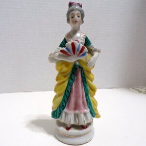 Vintage Porcelain Victorian Figurine made in Japan 6 inches tall